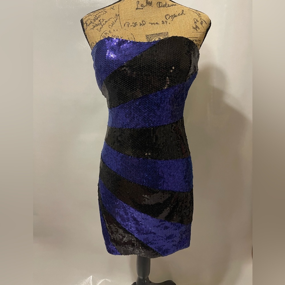 Speechless Glamorous Sequin Strapless Dress